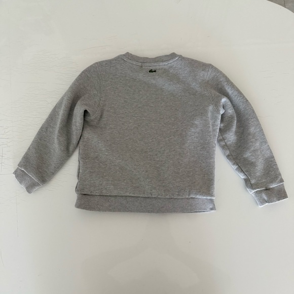 Lacoste Gray Sweatshirt with Crocodile Graphic and skirt size 6 - Picture 8 of 13